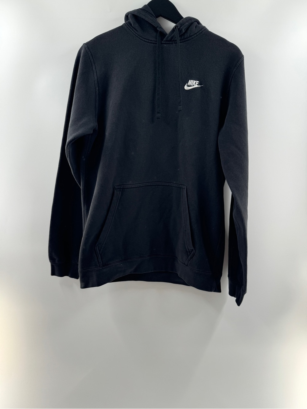 Nike Black Pullover Logo Hoodie Sweatshirt Men’s Medium
